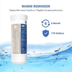 (2 Pack) Fit For GE XWF Refrigerator Water Filter Fits GE XWF (Not fit XWFE)