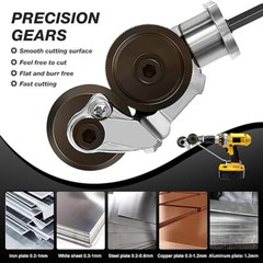 Electric Drill Plate Cutter Sheet Metal Nibbler Precise Cutting Sheet Cutter US