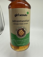GIRL SCOUTS Sugar Free adventurefuls SYRUP salted Carmel brownie 0 CARB