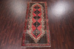 Vintage Pink Traditional Area Rug 5×11 Hand-knotted Wool Geometric for Any Room