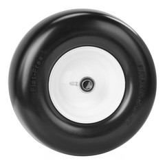 2pcs 13×6.50-6 Flat Free Lawn Mower Tires and Wheel 13×6.5-6 13×6.5×6