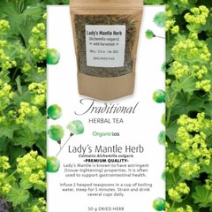 Organic LADY’S MANTLE Herb Tea Dried Alchemilla Vulgaris Wild Harvest 25 – 200g