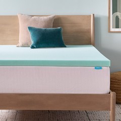 Linenspa WMLS20QQ18GRT 2″ Cooling Gel and Green Tea Infused Memory Foam Mattress