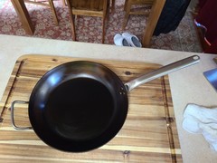 De Buyer 12.5″ PRO Carbon Steel Pan Stainless Handle, SEASONING SERVICE AVAIL
