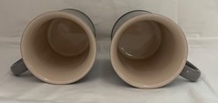 Le Creuset Flint Gray Ombre Choix Stoneware Coffee Mugs Set of 2 – 400mi~ 14 oz