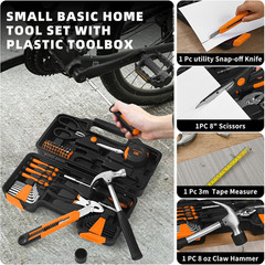 58-Piece Tool Kit Basic Home Repair Tool Set, General Household Hand Tool Kit,Sm