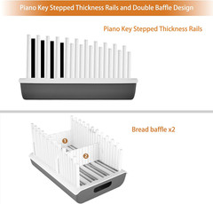 Bread Slicer Guide for Homemade Bread with 304 Stainless Steel Sheet and Storage