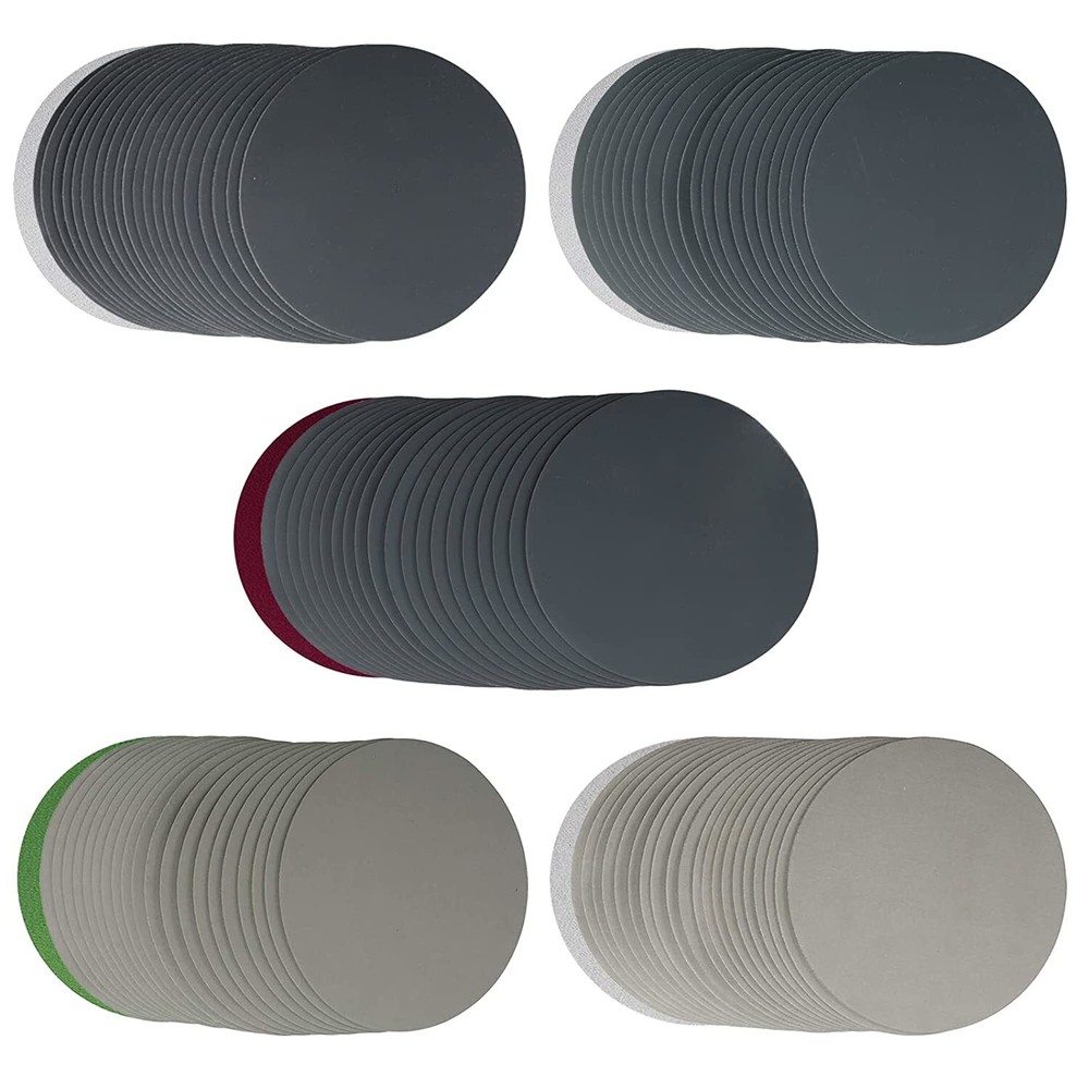100PCS 6 inch Hook Loop Sanding Discs 1000 1500 2000 3000 5000 Wet Dry Sandpaper