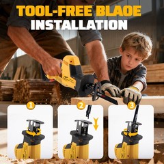 20V Cordless Reciprocating Saw For DeWalt 20 Volt Max Battery With