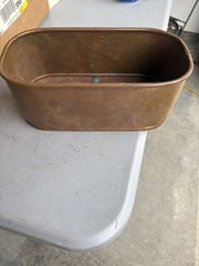 Copper Classic 3 Qt Copper Round Saucepan w/ Lid 8in Gas/Electric CC-3QT