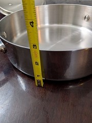 Williams Sonoma Open Kitchen 3 Qt Stainless Steel Sauté Pan w Lid 1220T