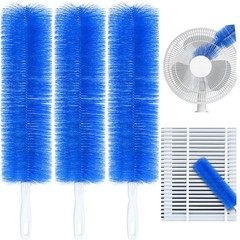 3-Pack Bendable Fan Cleaning Brush – Reusable Microfiber Duster for Fans&Curtain
