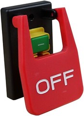 POWERTEC 71054 120V Magnetic Paddle Switch, 1/2 HP, fits Table Saw, Router Table