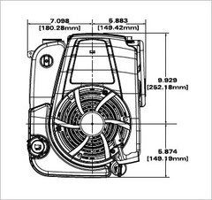 Briggs & Stratton Professional 10 GT 223cc Vertical Engine | 14D932-0110-F1