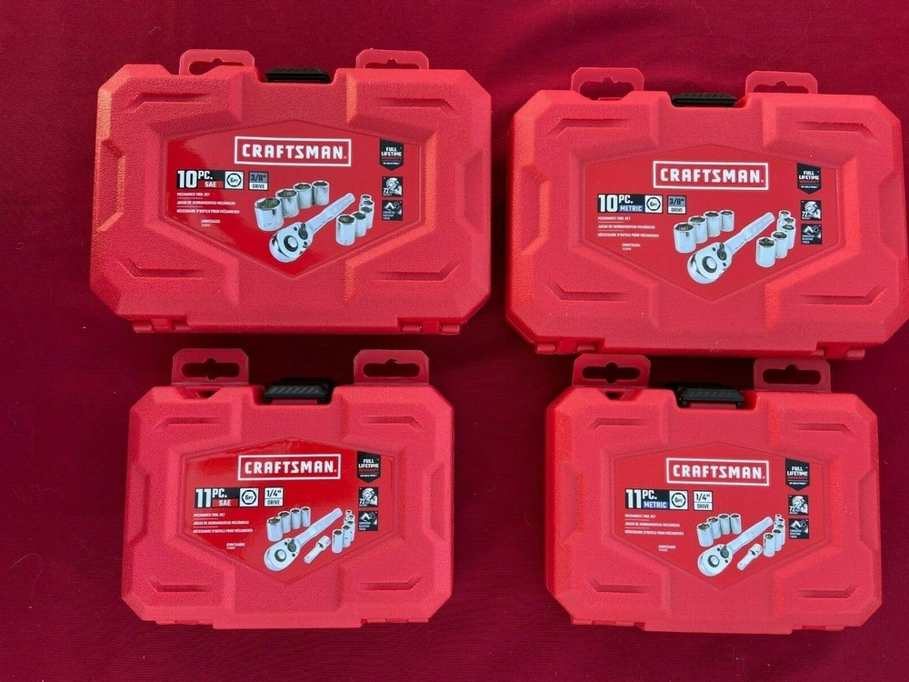 CRAFTSMAN 1/4″ OR 3/8″ METRIC OR SAE MECHANICS TOOL CASE (EMPTY NO TOOLS)