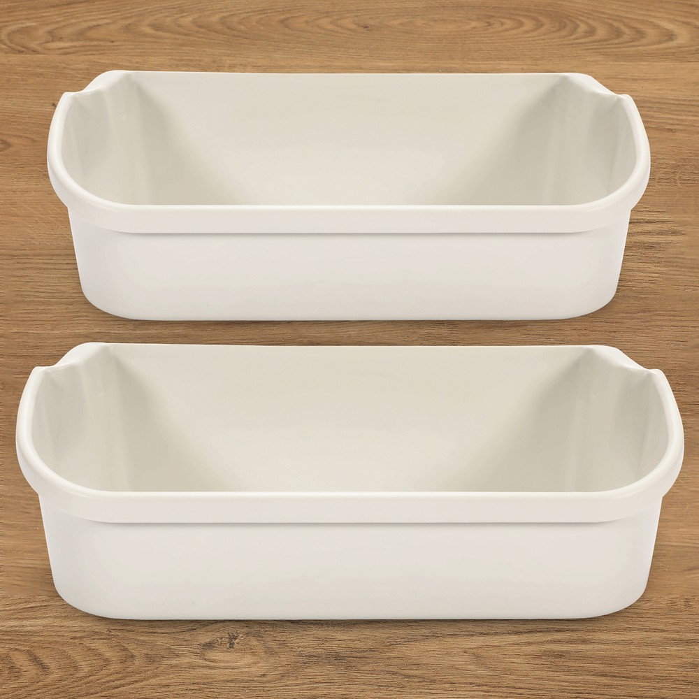 New 2 pack White Gallon Door Bin For Frigidaire Refrigerator 240356401