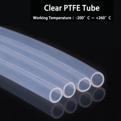 Tubing Pipe 1mm-32mm ID 2mm-36mm OD High Temp Resistance Tube Clear PTFE Tube
