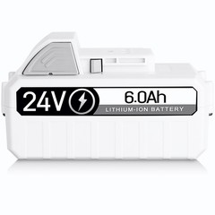 Pack 6.0Ah Li-Ion Battery For Snow Joe + Sun Joe iON+ 24V 24VBAT-LTX 24VBAT-LTW