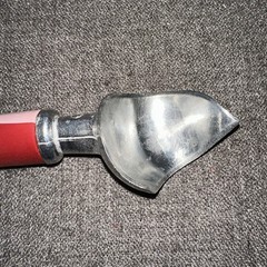 Vintage Ice Cream Scoop Red Cream Swirl Handle Hand Wash Only Kitchen Utensil