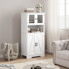 Kitchen Pantry Cabinet, Standing Cupboard,Storage Cabinet for Living Room, White
