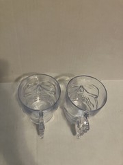 2 Plastic Skeleton Drinking Glasses (Hand Wash Only)