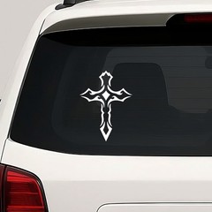 Tribal Cross Vinyl Die Cut Decal Sticker – Jesus Christ Christian Religious God