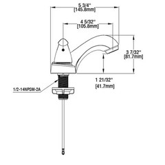 *2 PACK* Glacier Bay Constructor 4″ Centerset Bathroom Faucet in Polished Chrome