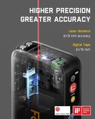 BRAND NEW ! Fanttik A10 Apex 3-in-1 Laser Distance Meter New in Box