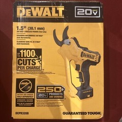 DEWALT DCPR320B 20V MAX 1.5″ Cordless Pruner – Yellow