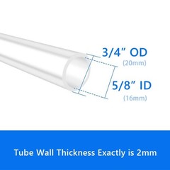 5/8 Inch ID Silicone Tubing 3/4 Inch OD Food Grade High Temp Hose 3.28FT