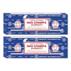 Satya Sai Baba Nag Champa Incense Sticks, 100-gram 3.5 Ounce (Pack of 2)