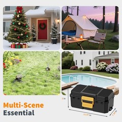 Waterproof Electrical Box Outdoor Extension Cord Covers Waterproof for 6 Cables