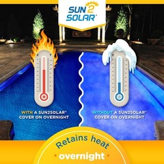 Sun2Solar 1200 Series Rectangle Swimming Pool Solar Cover Blanket – Choose Size