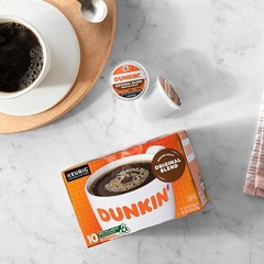 Dunkin’ Original Blend Coffee, Medium Roast, K-Cup Pods, 10 Count Boxes (Pack 6)