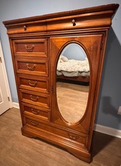Lexington Chez Michelle Cherry Chiffonier with Mirror SOLID Dovetail Collectible