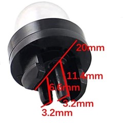 4 Packs Primer Bulb Pump Bulbs for Homelite Echo Stihl Poulan Craftsman chainsaw