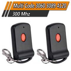 2PC Garage Door Gate Opener Transmitter 10 Digit Pins Code Remote Control 300MHz