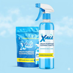 X-ALL Multi-Purpose Cleaner – Spray Bottle and 5x Cleaning Tablets. FREESHIP
