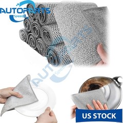 6 Pack Steel Wool Dishwashing Pads Multipurpose Mesh Dish Cloths Stainless Steel