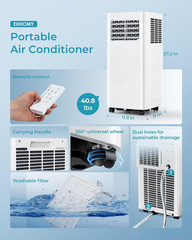 Portable Air Conditioner 8000/10000 BTU Random Model AC Unit for Bedroom, Office