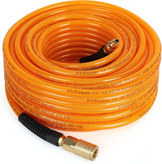 Air Compressor Hose 1/4 Inch X 100 Feet Flexeel Reinforced Polyurethane (PU) Air