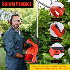 22Inch Cordless Hedge Trimmer Cordless Electric Hedge Trimmer w/2* 21V Battery