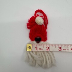 Vtg Handmade Crochet Christmas Ornaments LOT of 4 Santa Stocking Holiday Decor