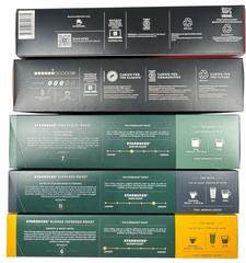 Nespresso Vertuo Coffee Pods 50 Count Variety Pack Starbucks Melozio Ginseng