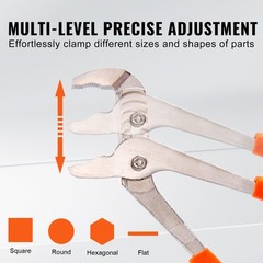 VEVOR Pliers Set Groove Joint Pliers 8-Piece High Carbon Steel 12″/10″/8″/6″