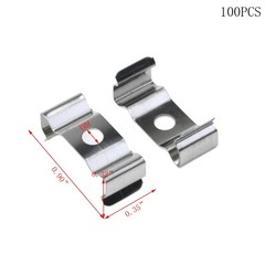 100PCS Iron Silver 0.90″ Length T5 Clips, T5 Light Clips, Bracket Hanger for …