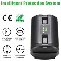40V 6.0Ah Battery for Ryobi 40 Volt Lithium OP4050 OP40602 OP40261 OP4060 OP4030
