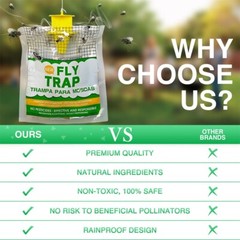 10 pack Outdoor Fly Traps – Disposable, Hanging Outdoor