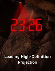 GOLOZA Projection Alarm Clock, Digital 7*3*1.5in, Red Digit+red