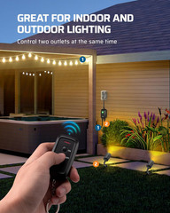 DEWENWILS Wireless Remote Control Outlet Outdoor Electrical Plug in Light Switch